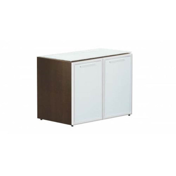 Chiarezza Storage Cabinet, Glass Doors & Top