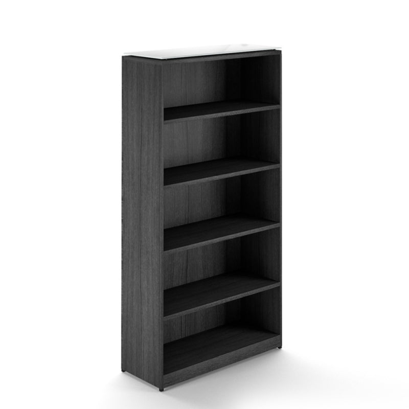Chiarezza 71”H Bookcase with Glass Top