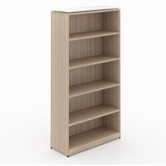 Chiarezza 71”H Bookcase with Glass Top