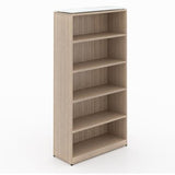 Chiarezza 71”H Bookcase with Glass Top