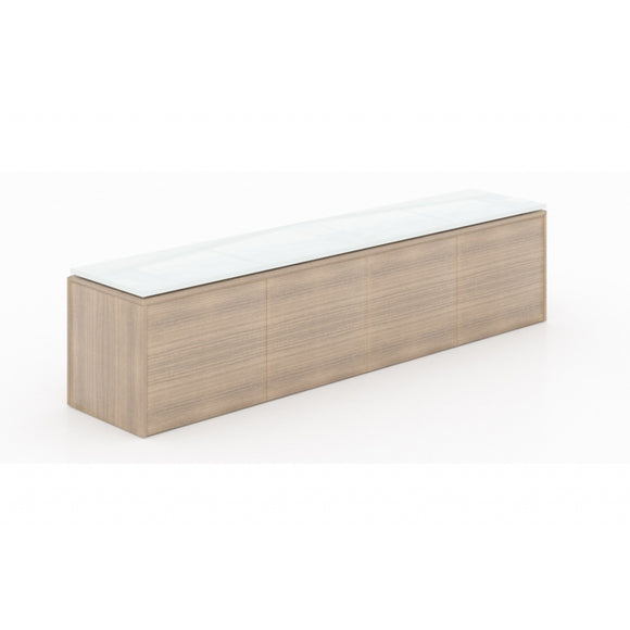 Chiarezza Wall Mounted Hutch with Laminate Doors