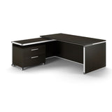 Chiarezza Executive Split Level L-Shaped Desk