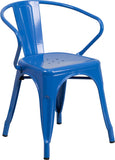 Samson Series Metal Indoor-Outdoor Chair with Arms
