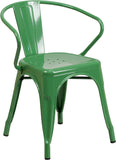 Samson Series Metal Indoor-Outdoor Chair with Arms