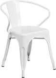 Samson Series Metal Indoor-Outdoor Chair with Arms