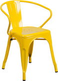 Samson Series Metal Indoor-Outdoor Chair with Arms