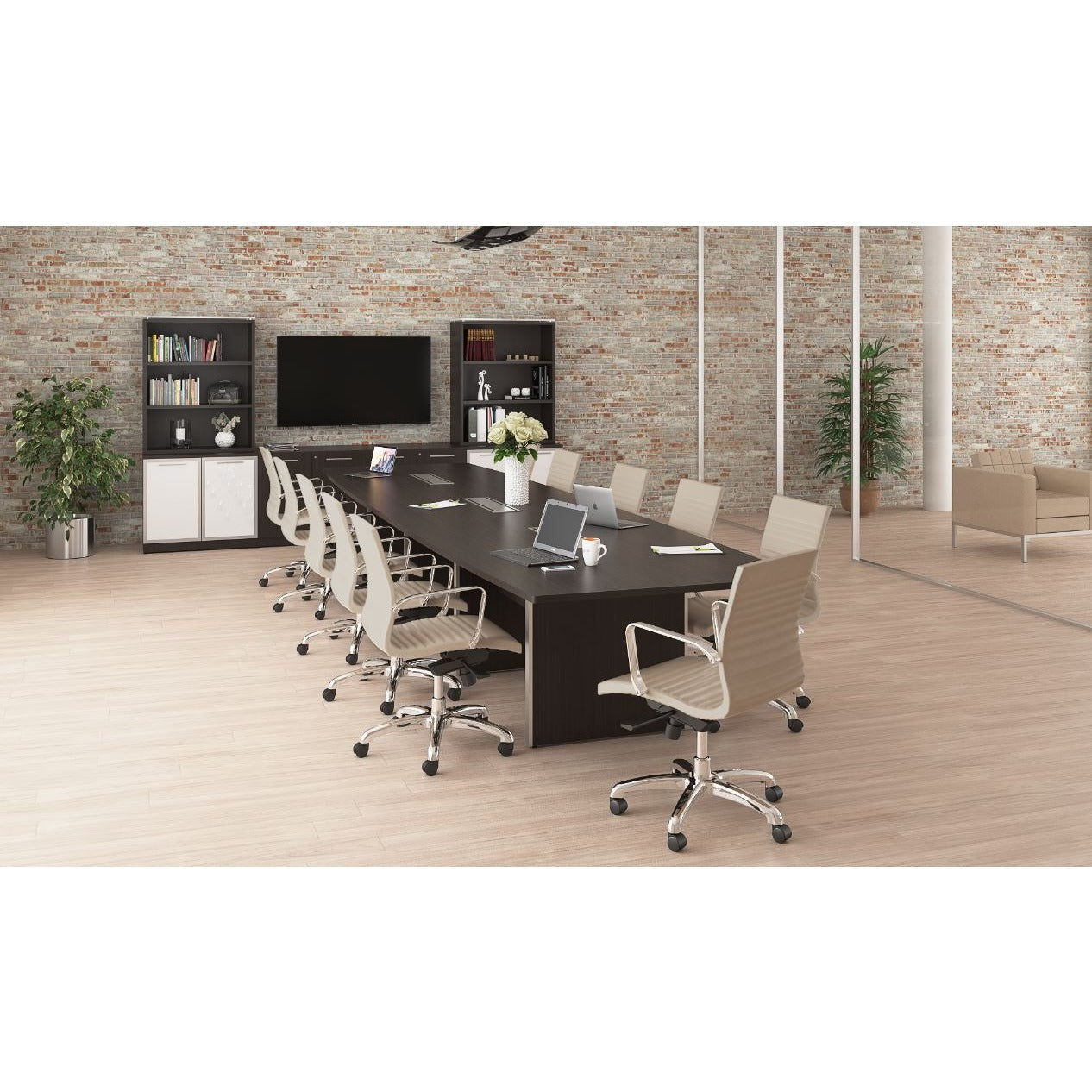 Chiarezza Deluxe Conference Table (8 ft, 10 ft, or 12 ft)