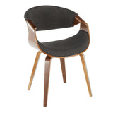 La Volna Reception Chair Walnut Frame