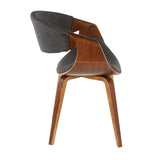 La Volna Reception Chair Walnut Frame