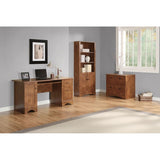 Realspace Outlet Dawson 60"W Computer Desk, Brushed Maple