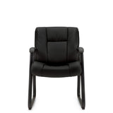 Preva Sled Base Luxhide Guest Chair