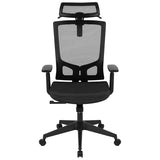 Kerze Ergonomic Mesh Managerial Task Chair, Black