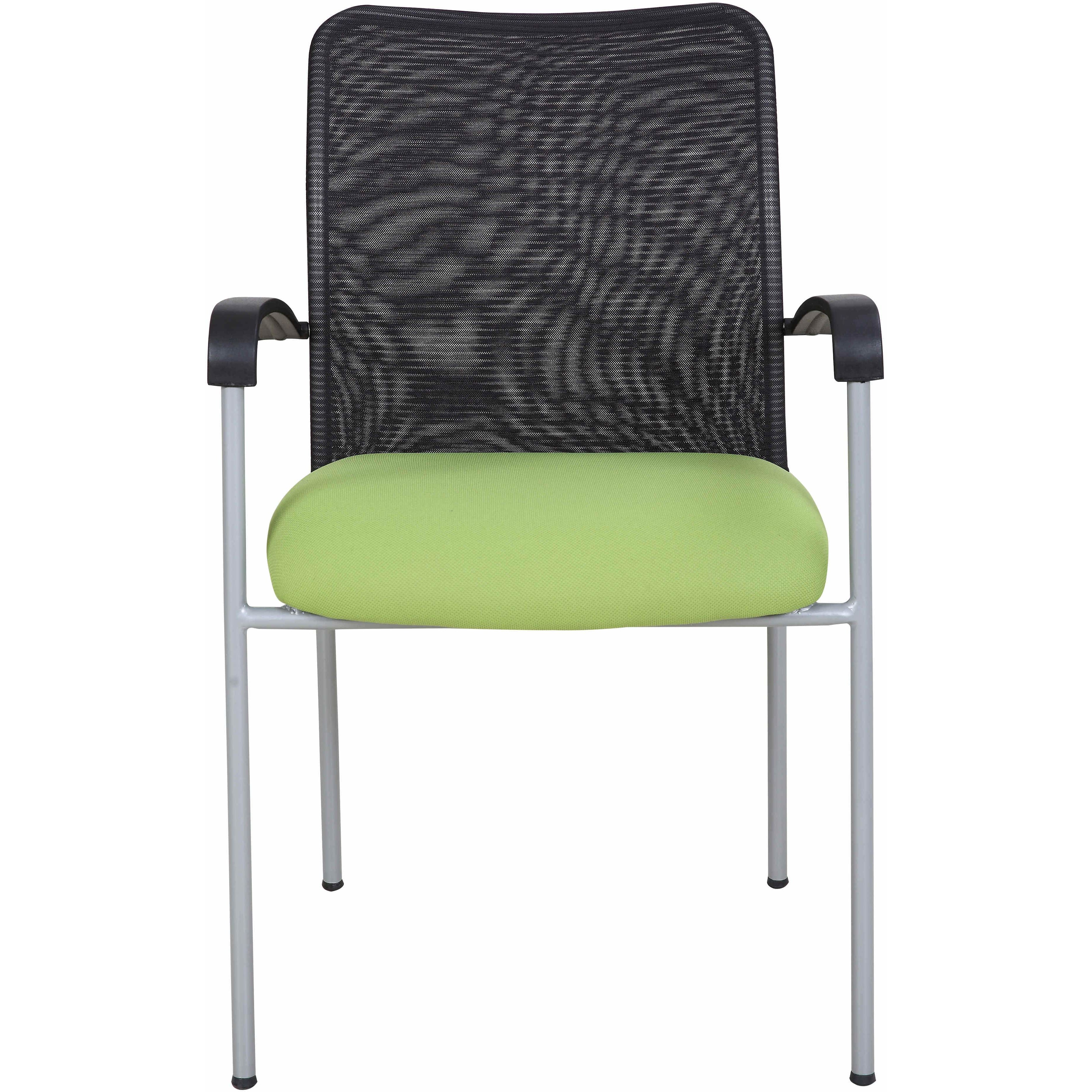 Weston Mesh Stackable Visitor Chair, Green