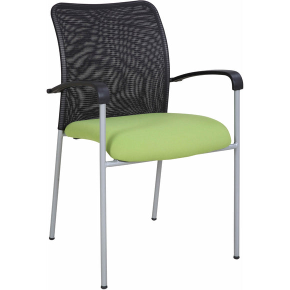 Weston Mesh Stackable Visitor Chair, Green
