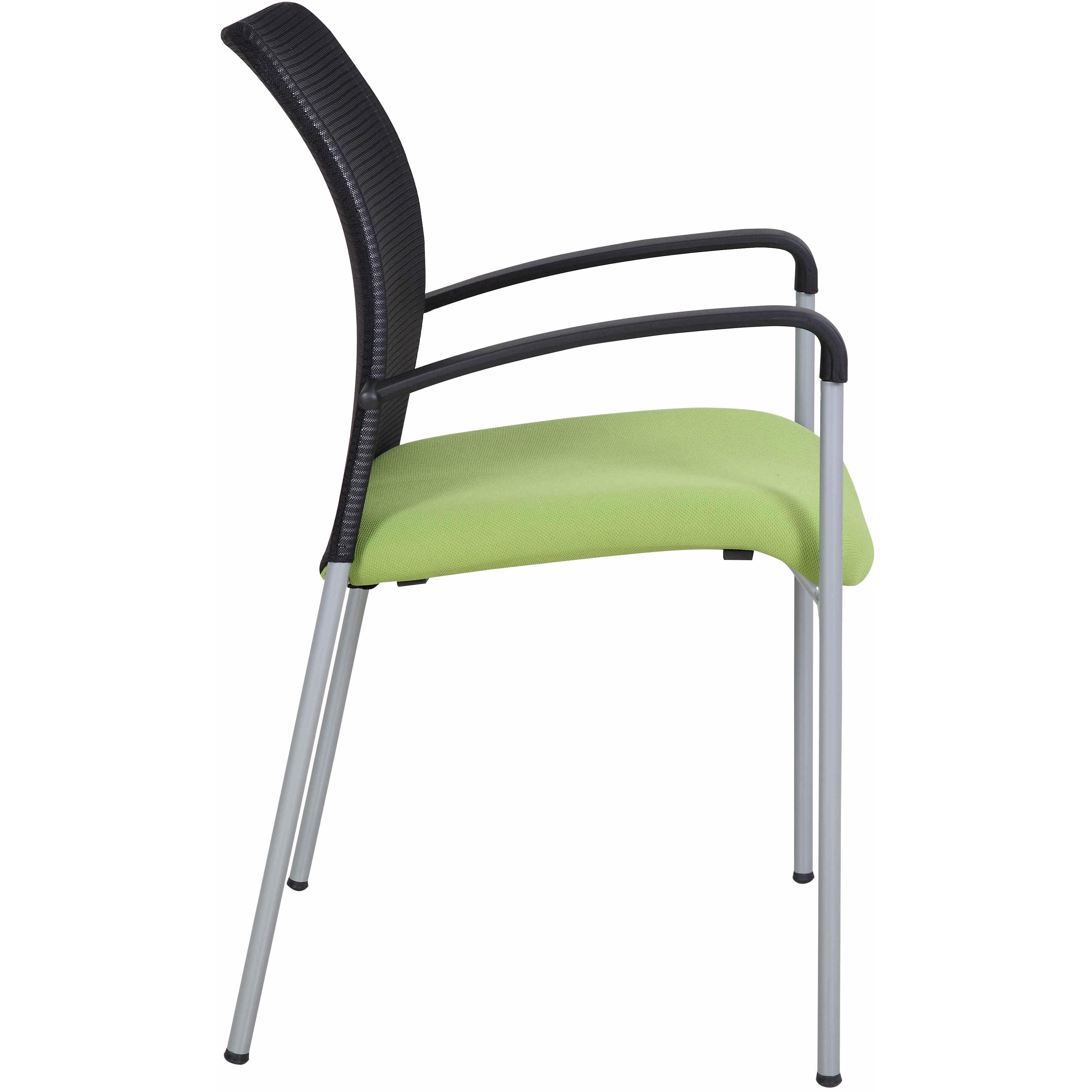 Weston Mesh Stackable Visitor Chair, Green