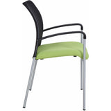 Weston Mesh Stackable Visitor Chair, Green