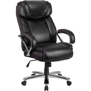 Samson Series Big & Tall 500 lb. Rated Black LeatherSoft Executive Swivel Ergonomic Office Chair