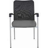 Weston Mesh Stackable Visitor Chair, Gray
