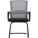 Haley II Ergonomic Mesh Visitor Sled Based Chair, Estate Gray