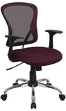 Mid-Back Mesh Swivel Task Office Chair with Chrome Base