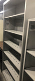 Pre-Owned 6 Shelf Metal Bookcase, Gray