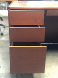 Pre-Owned 72" Straight Desk with Box/Box/File, Maple