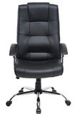 Karlin High-Back Bonded Leather Chair, Black