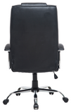 Karlin High-Back Bonded Leather Chair, Black