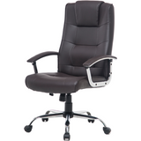 Karlin High-Back Bonded Leather Chair, Espresso