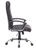 Karlin High-Back Bonded Leather Chair, Espresso