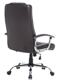 Karlin High-Back Bonded Leather Chair, Espresso