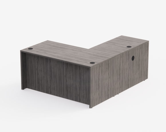 Sheridan Manager L-Shaped Desk with Locking Hanging Box/File Pedestal Drawers, 60