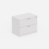 Sheridan Two-Drawer 36"W Locking Lateral File Cabinet, White