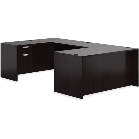 Preva U-Shaped Desk with Double Box/File Pedestal