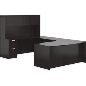 Preva U-Shaped, Rounded, Desk with Hutch