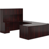 Preva U-Shaped, Rounded, Desk with Hutch