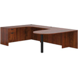 Preva U-Shaped Desk with Bullet End Table