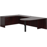Preva U-Shaped Desk with Bullet End Table