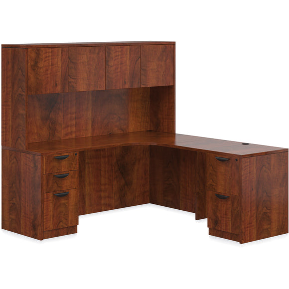 Preva L-Shaped Desk with Hutch