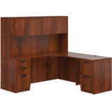 Preva L-Shaped Desk with Hutch