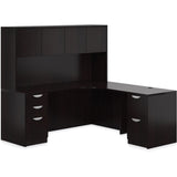 Preva L-Shaped Desk with Hutch