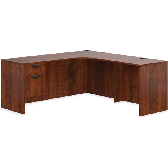 Preva L-Shaped Desk with Single Pedestal
