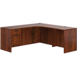 Preva L-Shaped Desk with Single Pedestal