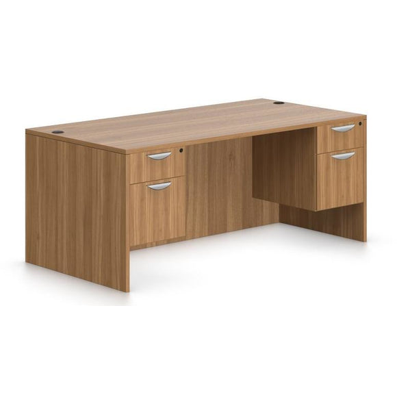 Preva Desk with Double Box/File Pedestals