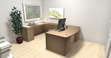 Chiarezza Double Pedestal U-Shaped Desk