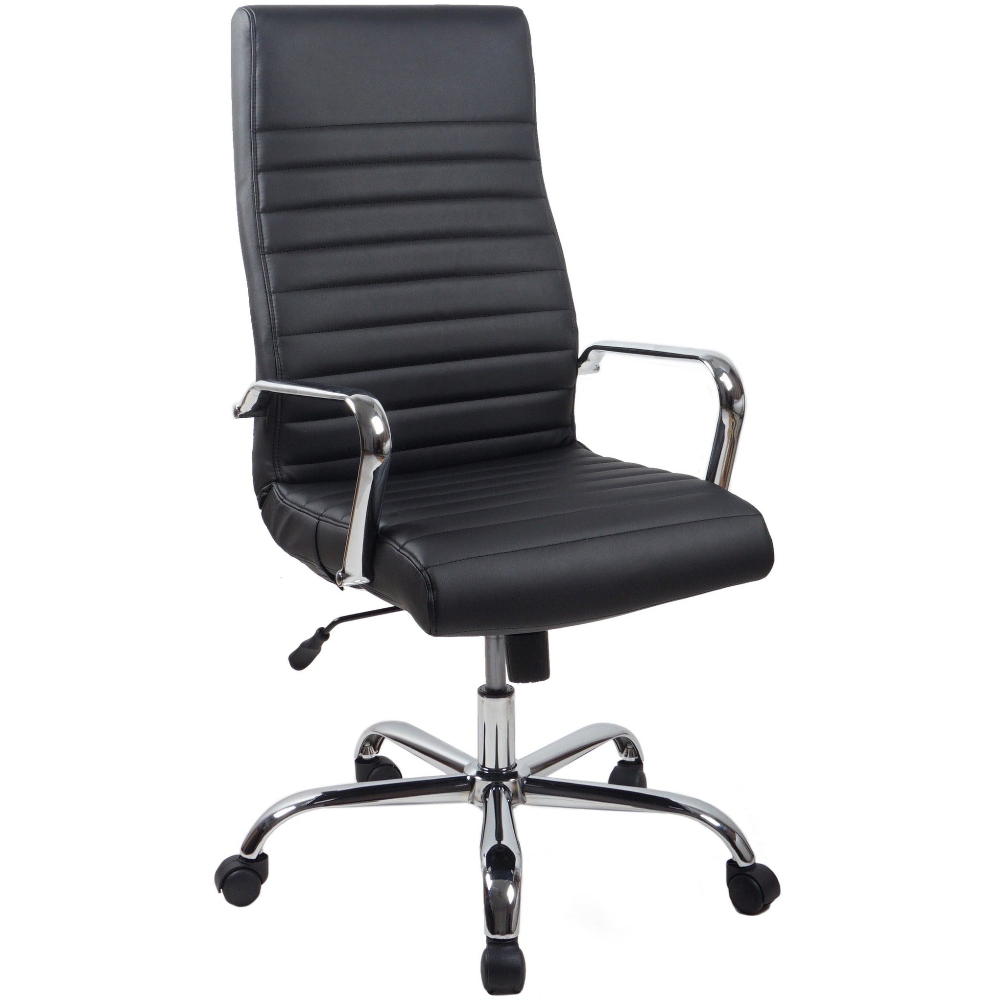 RealBiz Gen3 Modern Comfort Series High-Back LeatherPro Chair, Jet Black