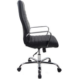 RealBiz Gen2 Modern Comfort Series High-Back LeatherPro Chair, Jet Black