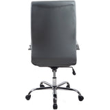 RealBiz Gen2 Modern Comfort Series High-Back LeatherPro Chair, Stone Gray