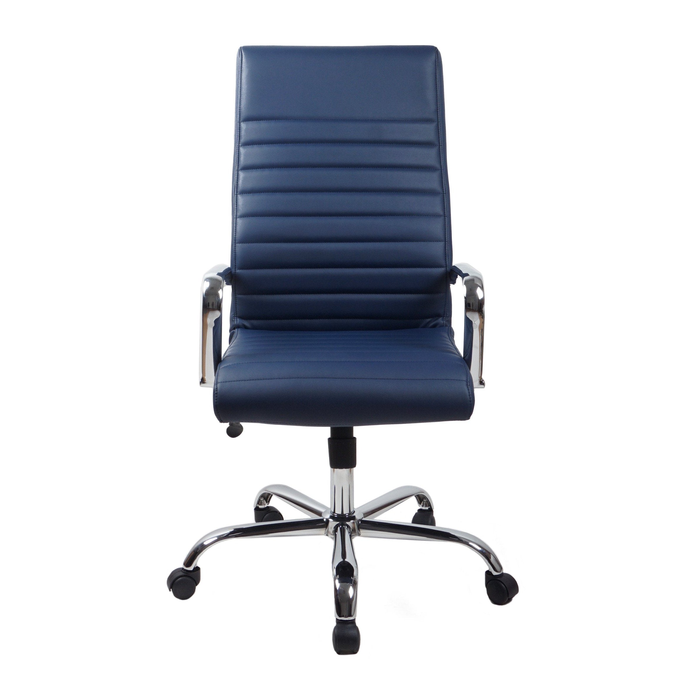 RealBiz Gen3 Modern Comfort Series High-Back LeatherPro Chair, Midnight Blue