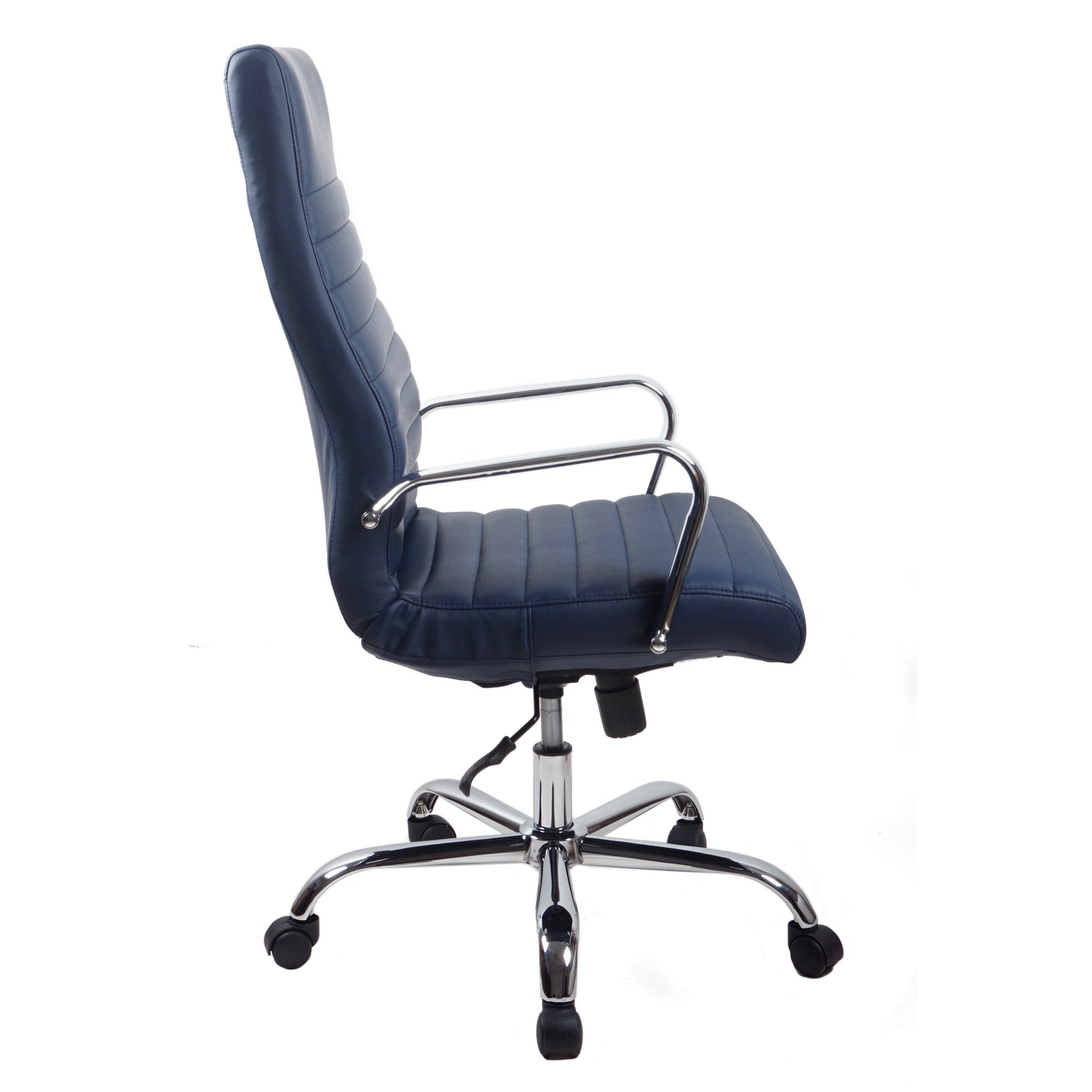 RealBiz Gen3 Modern Comfort Series High-Back LeatherPro Chair, Midnight Blue